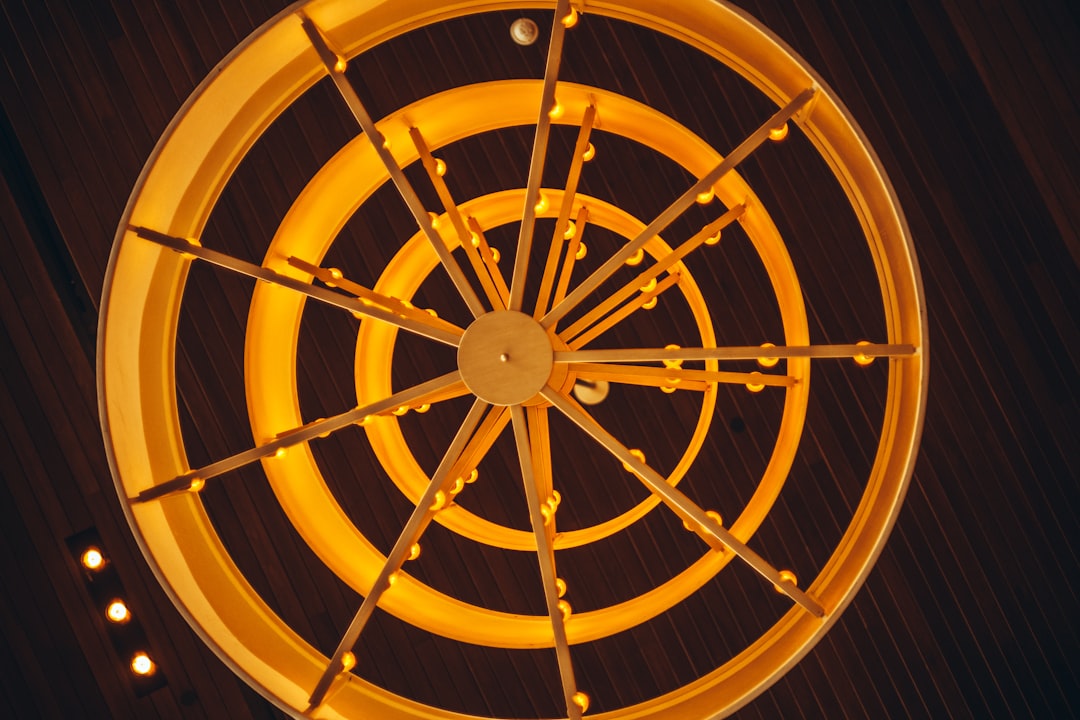 Saturn against a star field with a clock motif